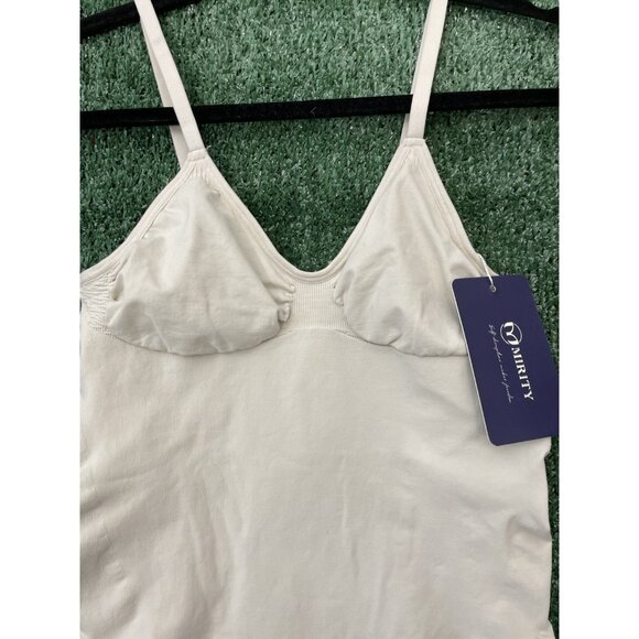 Mirity Body Compression Leotard White Cream Sleeveless Stretch NWT Size 2XL - Picture 2 of 13
